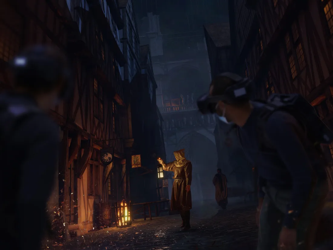 Notre-Dame reconstituée en réalité virtuelle dans le Paris médiéval.